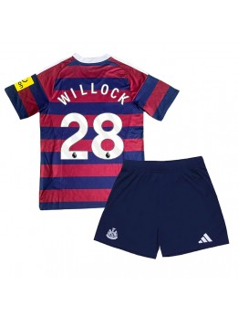 Newcastle United Joe Willock #28 Auswärts Trikotsatz für Kinder 2024-25 Kurzarm (+ Kurze Hosen)